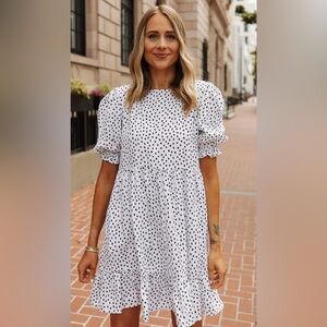 Black and White Polka Dot Dress